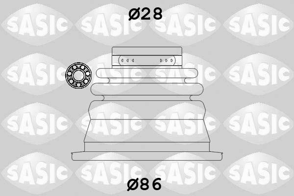 Sasic 4003464 - Маншон, полуоска vvparts.bg