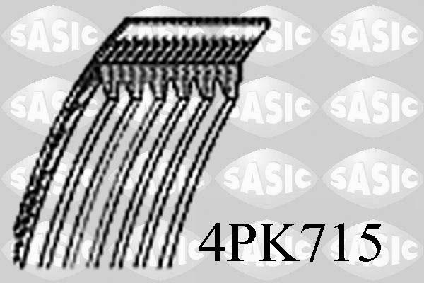 Sasic 4PK715 - Пистов ремък vvparts.bg