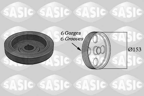 Sasic 5150G30 - Ремъчна шайба, колянов вал vvparts.bg