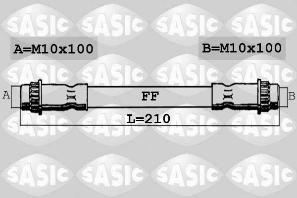 Sasic 6604040 - Спирачен маркуч vvparts.bg