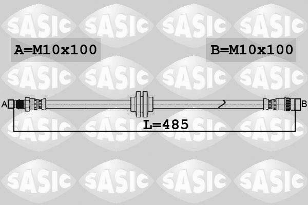 Sasic 6604043 - Спирачен маркуч vvparts.bg