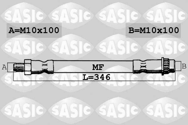 Sasic SBH4080 - Спирачен маркуч vvparts.bg