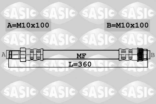 Sasic 6604039 - Спирачен маркуч vvparts.bg