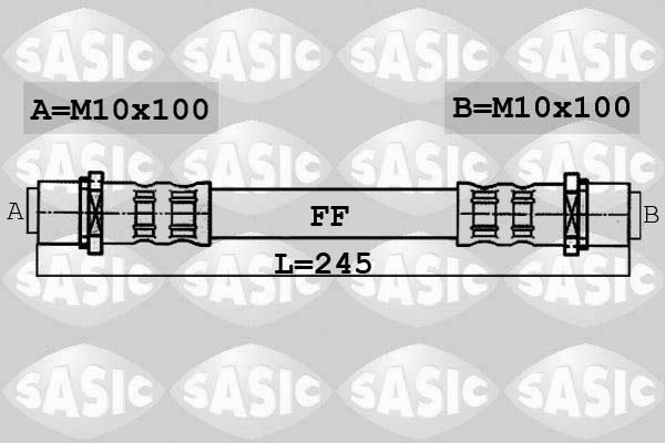 Sasic 6606045 - Спирачен маркуч vvparts.bg