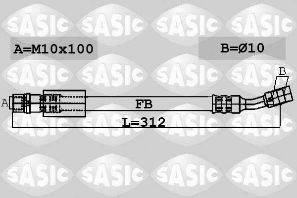 Sasic 6606047 - Спирачен маркуч vvparts.bg