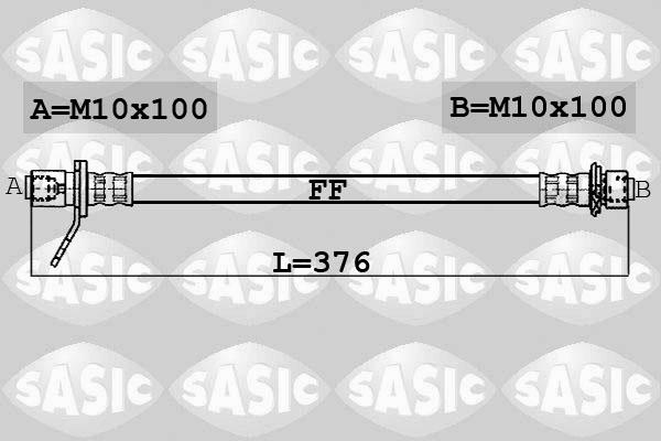 Sasic 6606053 - Спирачен маркуч vvparts.bg