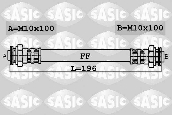 Sasic 6606069 - Спирачен маркуч vvparts.bg