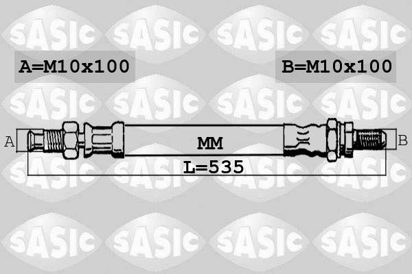 Sasic 6606005 - Спирачен маркуч vvparts.bg