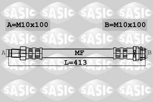 Sasic 6606007 - Спирачен маркуч vvparts.bg
