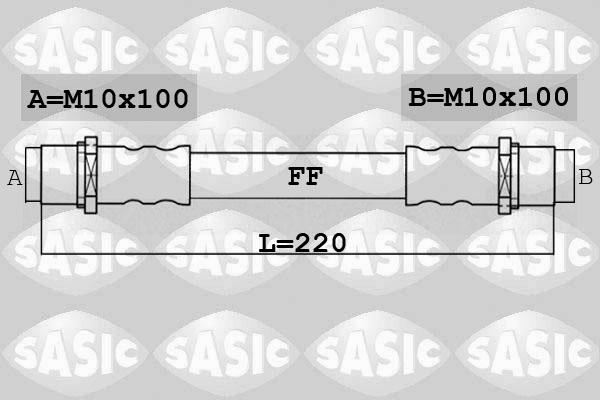 Sasic 6606012 - Спирачен маркуч vvparts.bg