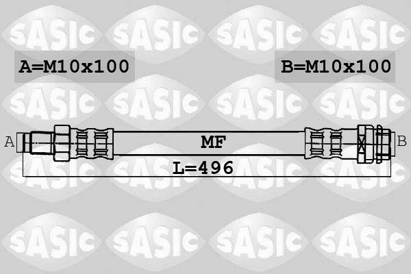 Sasic 6606039 - Спирачен маркуч vvparts.bg