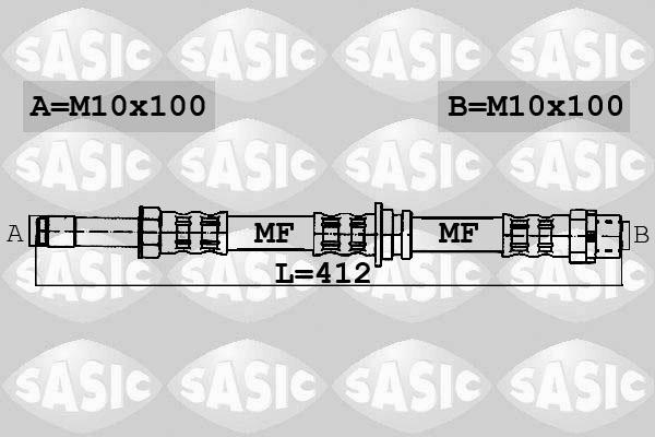 Sasic 6606035 - Спирачен маркуч vvparts.bg