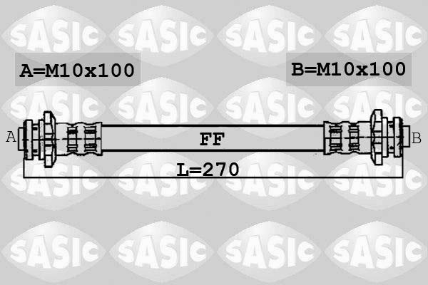 Sasic 6606036 - Спирачен маркуч vvparts.bg