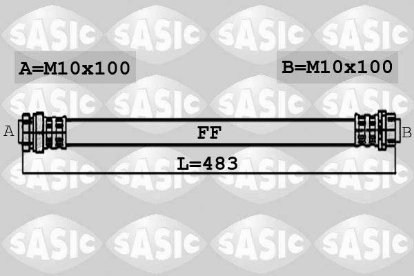 Sasic 6606030 - Спирачен маркуч vvparts.bg