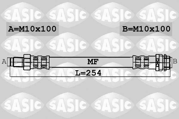 Sasic 6606038 - Спирачен маркуч vvparts.bg