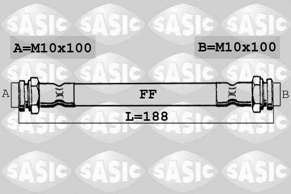 Sasic 6606028 - Спирачен маркуч vvparts.bg