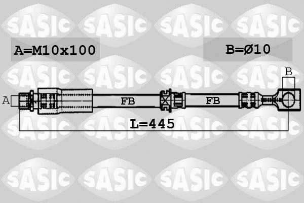 Sasic 6606193 - Спирачен маркуч vvparts.bg