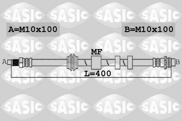 Sasic 6606168 - Спирачен маркуч vvparts.bg