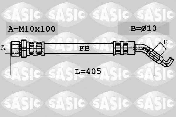 Sasic 6606107 - Спирачен маркуч vvparts.bg