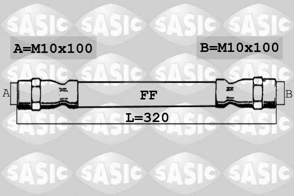 Sasic 6606180 - Спирачен маркуч vvparts.bg