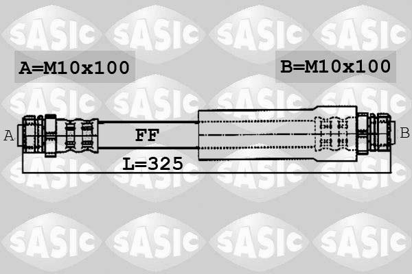Sasic 6606120 - Спирачен маркуч vvparts.bg