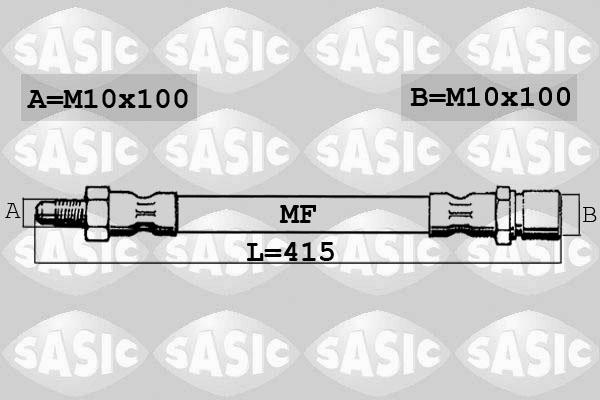 Sasic 6606121 - Спирачен маркуч vvparts.bg