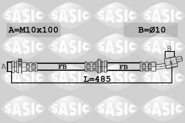 Sasic 6606257 - Спирачен маркуч vvparts.bg