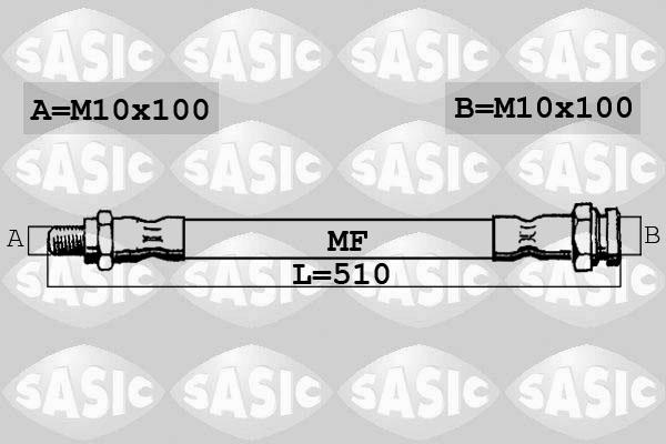 Sasic 6600049 - Спирачен маркуч vvparts.bg