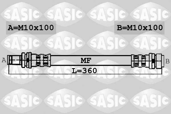 Sasic 6600048 - Спирачен маркуч vvparts.bg