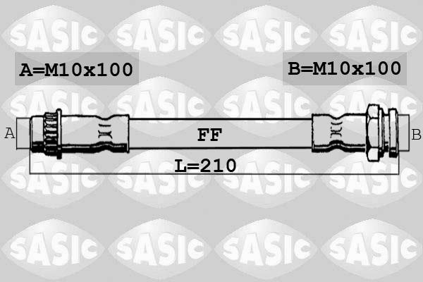 Sasic 6600015 - Спирачен маркуч vvparts.bg