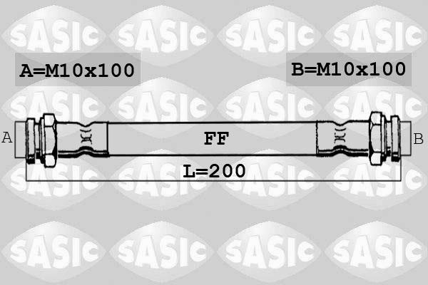 Sasic 6600034 - Спирачен маркуч vvparts.bg