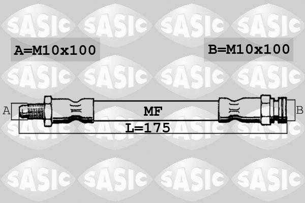 Sasic 6600021 - Спирачен маркуч vvparts.bg