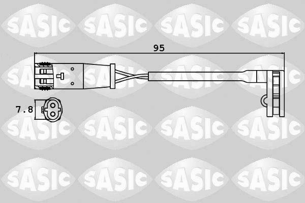 Sasic 6236008 - Предупредителен контактен сензор, износване на накладките vvparts.bg