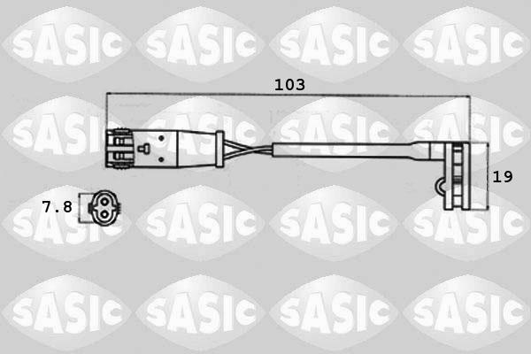 Sasic 6236007 - Предупредителен контактен сензор, износване на накладките vvparts.bg