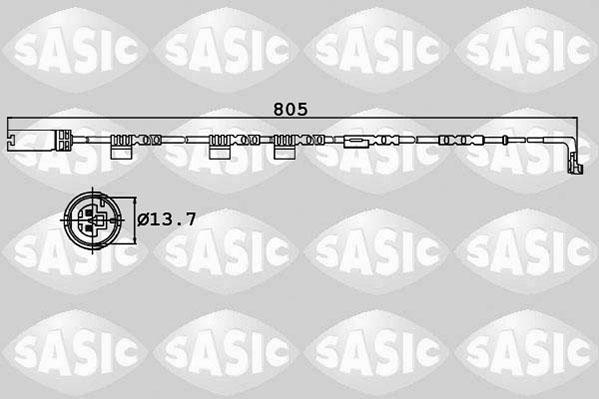 Sasic 6236014 - Предупредителен контактен сензор, износване на накладките vvparts.bg