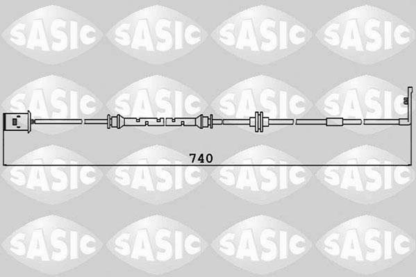 Sasic 6236027 - Предупредителен контактен сензор, износване на накладките vvparts.bg