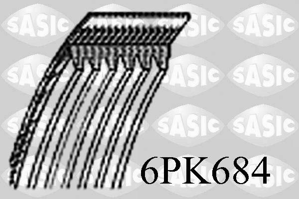 Sasic 6PK684 - Пистов ремък vvparts.bg