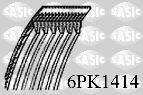 Sasic 6PK1414 - Пистов ремък vvparts.bg