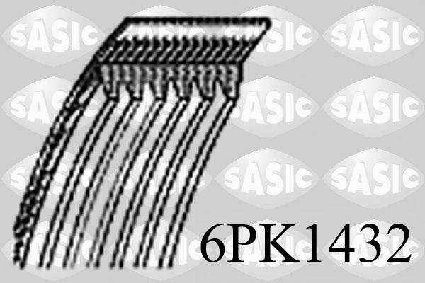 Sasic 6PK1432 - Пистов ремък vvparts.bg