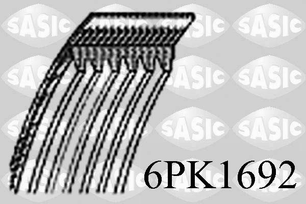 Sasic 6PK1692 - Пистов ремък vvparts.bg