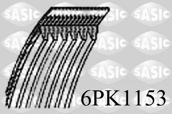 Sasic 6PK1153 - Пистов ремък vvparts.bg