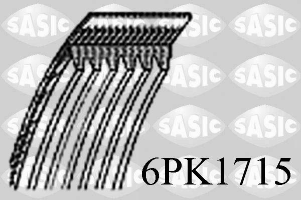 Sasic 6PK1715 - Пистов ремък vvparts.bg