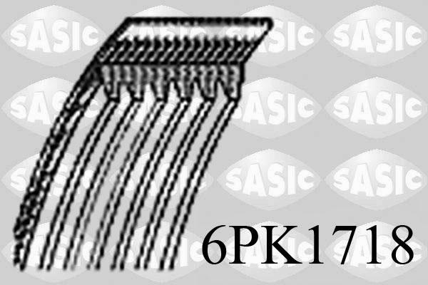 Sasic 6PK1718 - Пистов ремък vvparts.bg