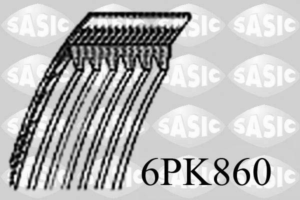 Sasic 6PK860 - Пистов ремък vvparts.bg
