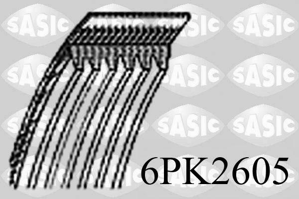 Sasic 6PK2605 - Пистов ремък vvparts.bg