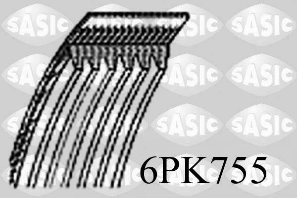 Sasic 6PK755 - Пистов ремък vvparts.bg