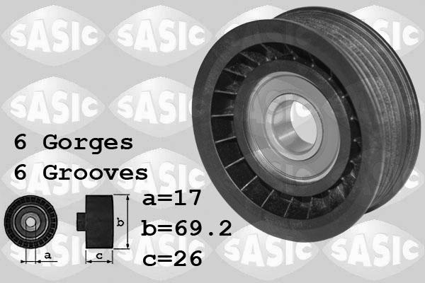 Sasic 1626204 - Паразитна / водеща ролка, пистов ремък vvparts.bg