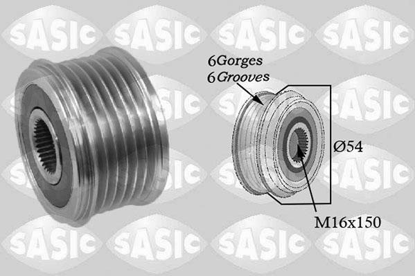 Sasic 1676011 - Ремъчна шайба, генератор vvparts.bg