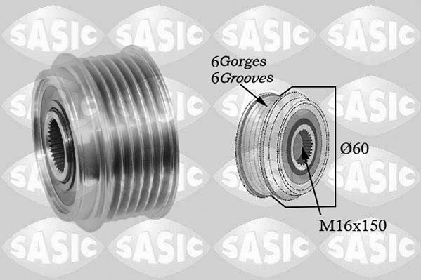 Sasic 1676025 - Ремъчна шайба, генератор vvparts.bg