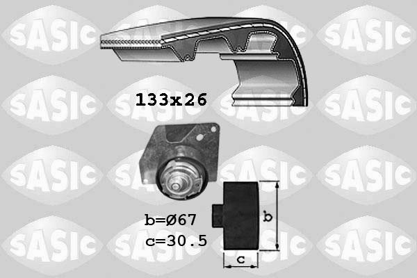 Sasic 1754025 - Комплект ангренажен ремък vvparts.bg